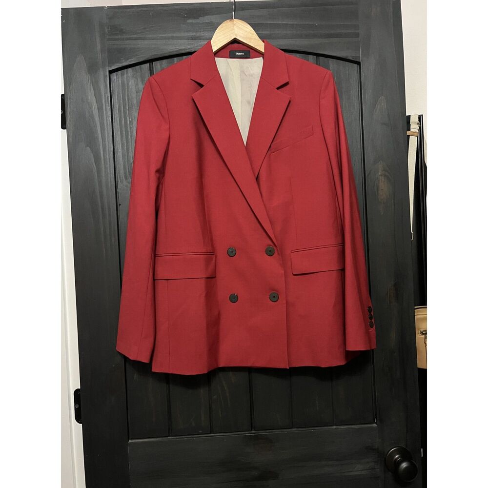 Theory Piazza Double-Breasted Blazer | Size: 8 - Picture 2 of 8